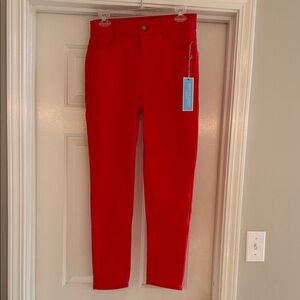 NWT Draper James Bold Red Ankle Jeans Size 6